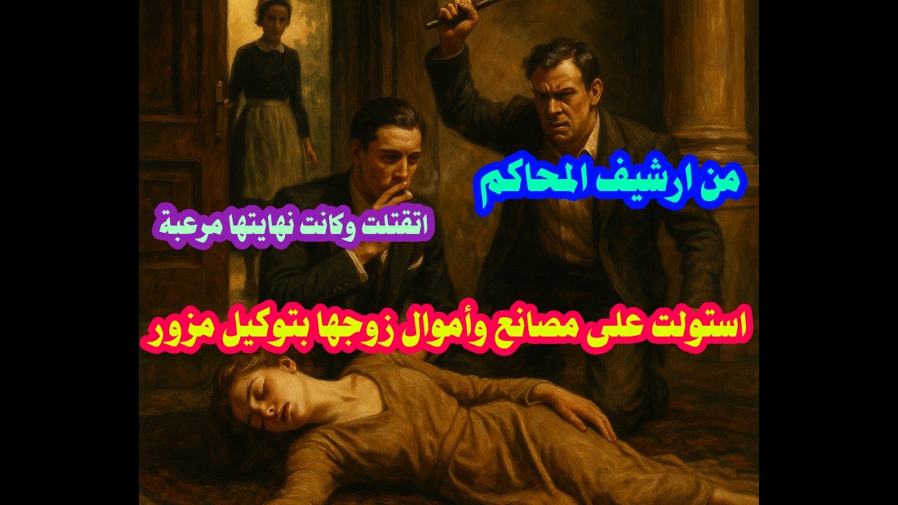 من ارشيف المحاكم بعدما زورت التوكيل واستولت علي مصانع وأموال زوجها تكون نهايتها والقاتل هيصدمك فعلا