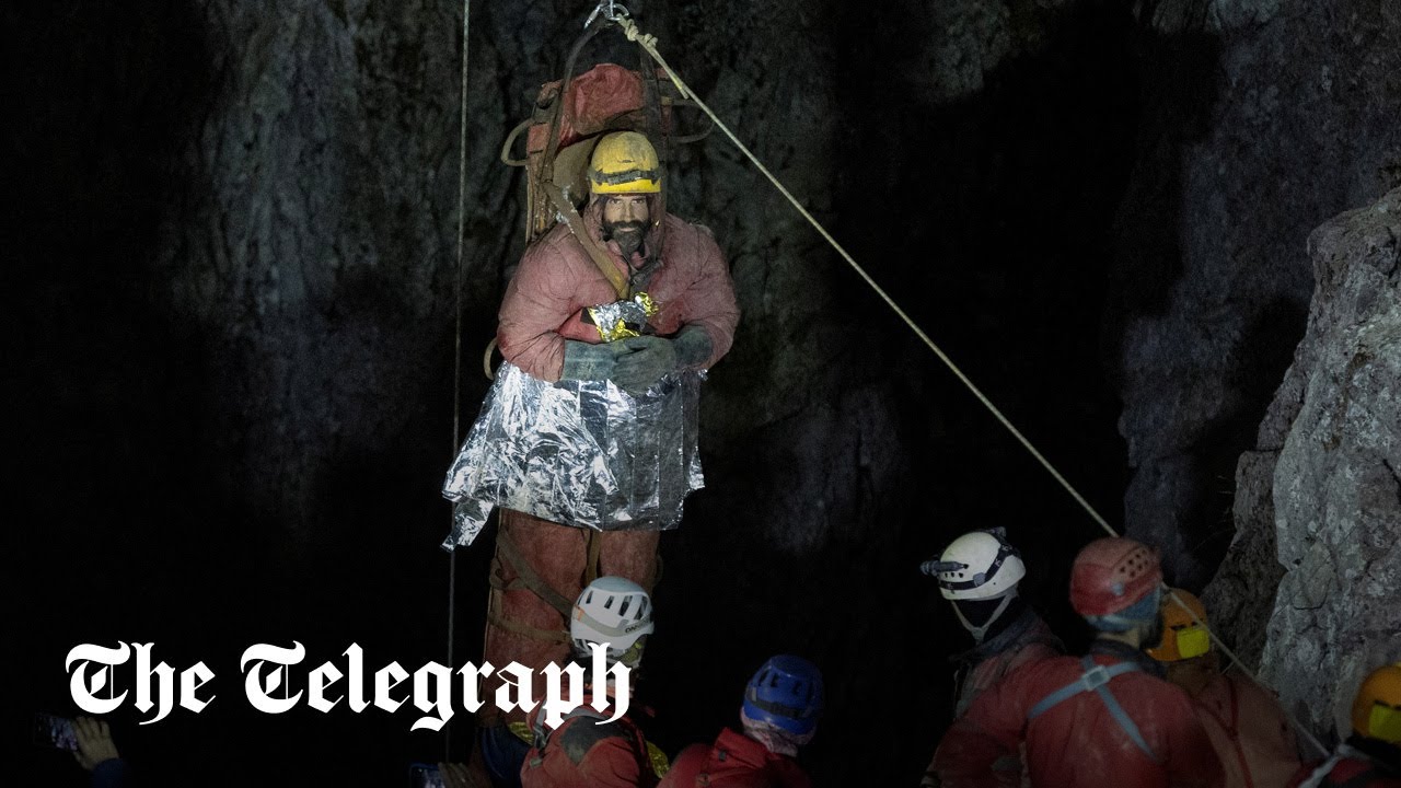 Trapped explorer Mark Dickey rescued from cave in Turkey