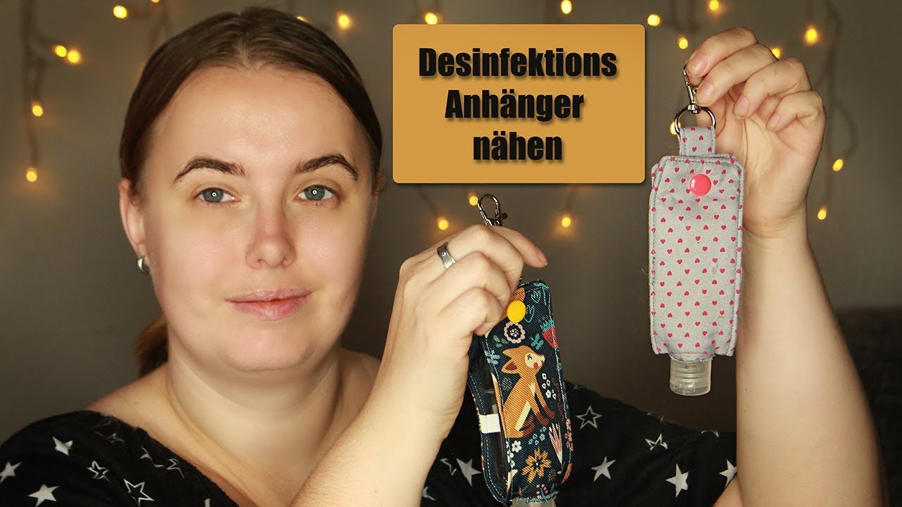Desinfektions Anhänger nähen I Schlüsselanhänger I Nähanleitung I deutsch