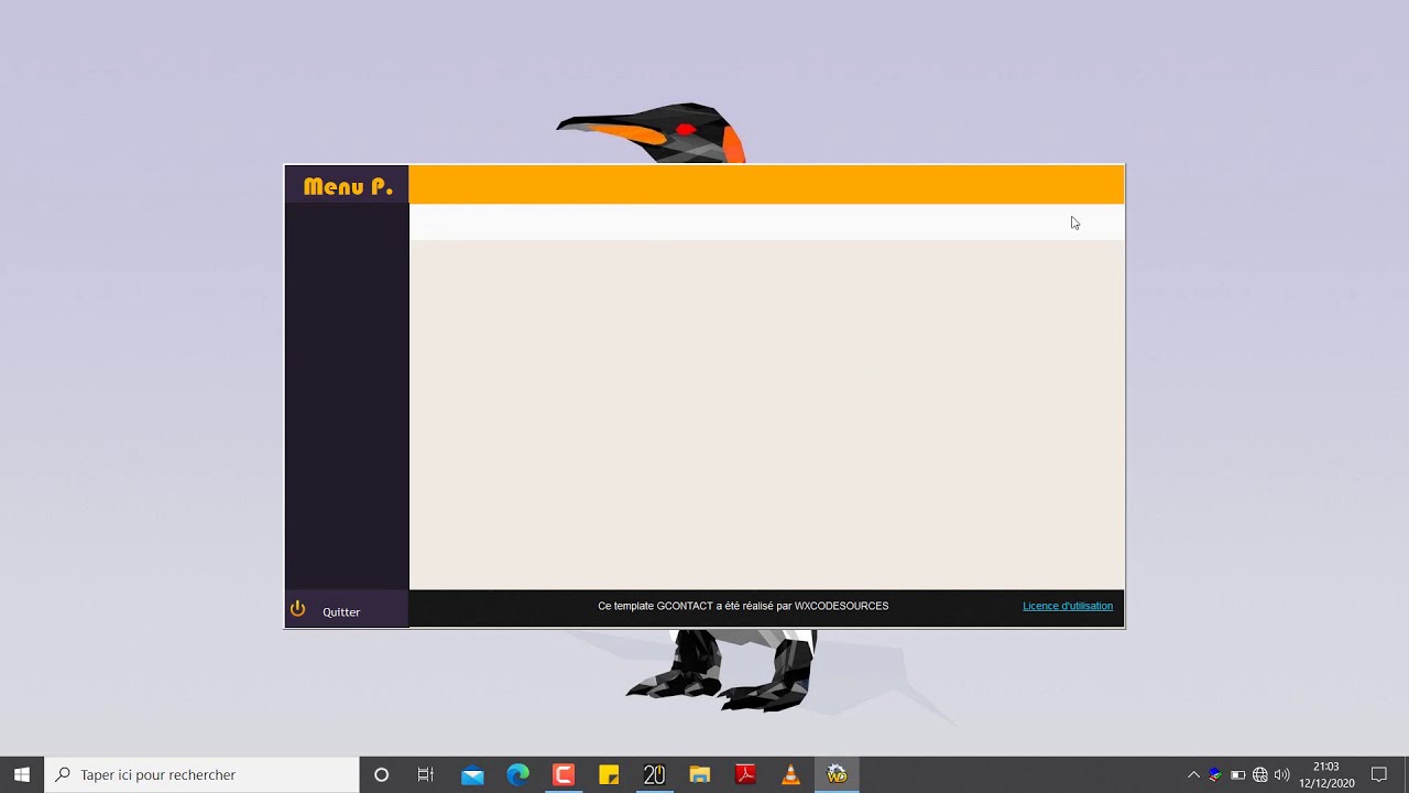 Faire un menu principal style Orange
