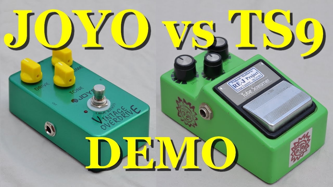 Joyo Vintage Overdrive vs Ibanez TS9 Tube Screamer w/ Analogman Silver mod