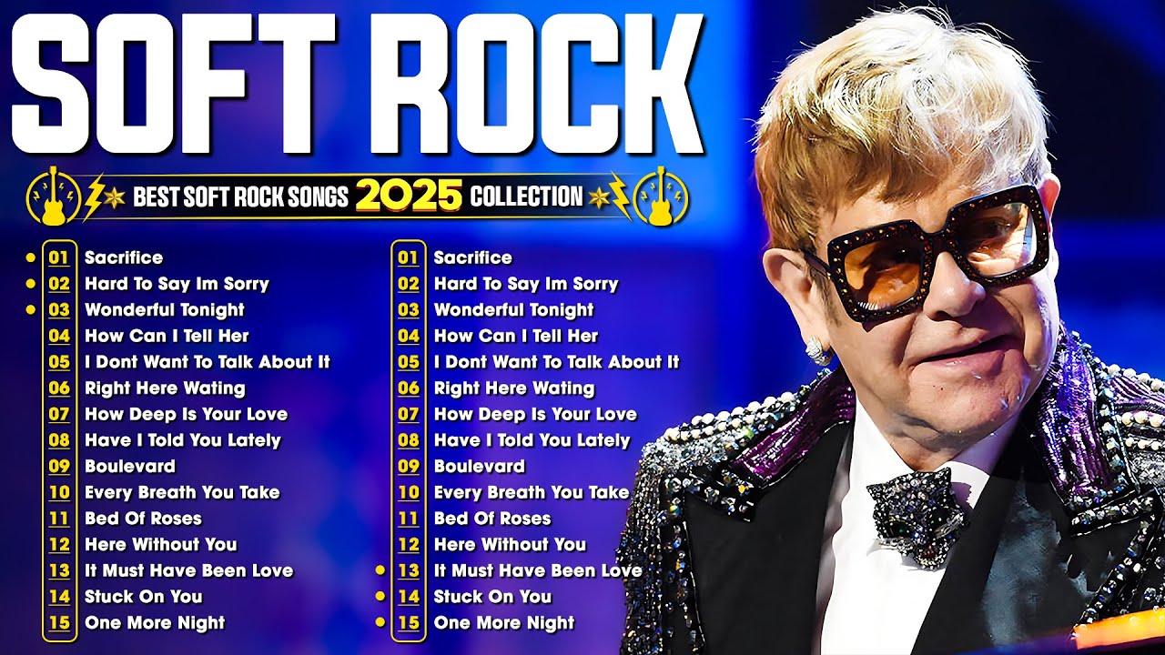 Love Songs 70s 80s 90s ✨ Best Soft Rock Collection 📀 Elton John, Lionel Richie, Bee Gees, Air Supply