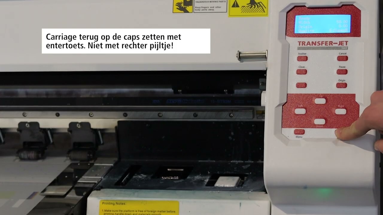 Dagelijks onderhoud Dimix Transfer-Jet
