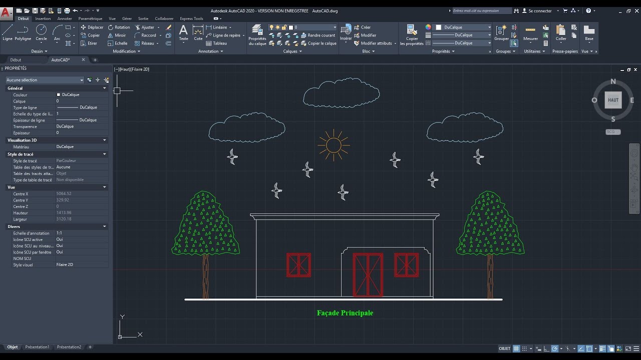 AutoCAD #2 Les Façades d'un Bâtiment