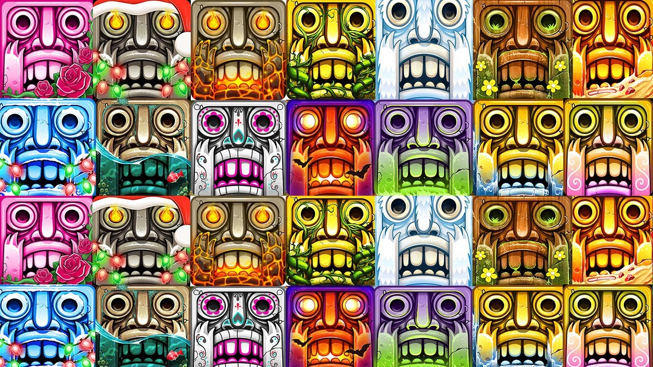 Temple Run 2 ALL 15 MAPS WITH FRANCISCO MONTOYA CASTAWAY BACK TO BACK