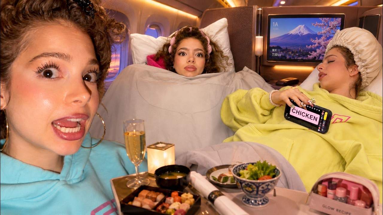 Kalogeras Sisters TRAVEL FIRST CLASS TO JAPAN FOR 24 HOURS!