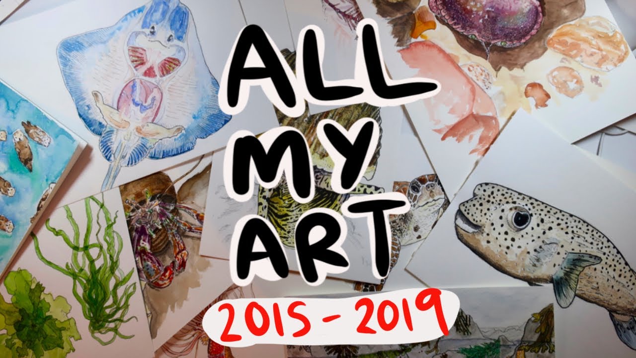 Sketchbook Tour - All of my Scientific Illustration (2015-2019)