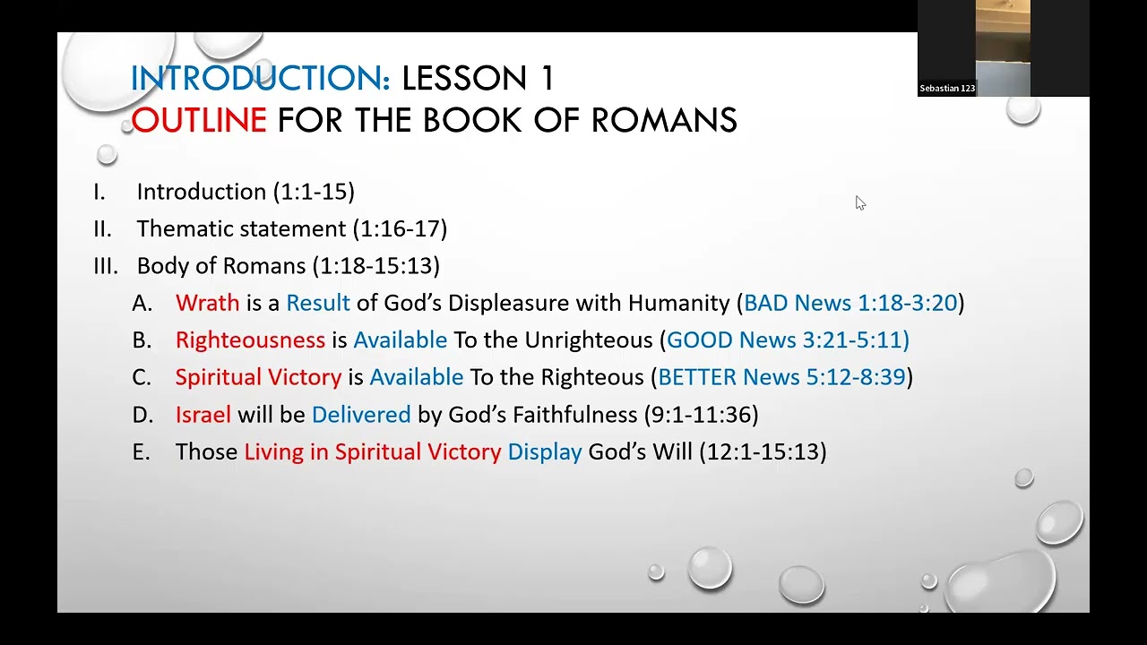 Romans Introduction Telugu
