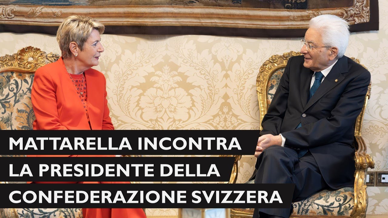 Mattarella riceve la Presidente della Confederazione Svizzera