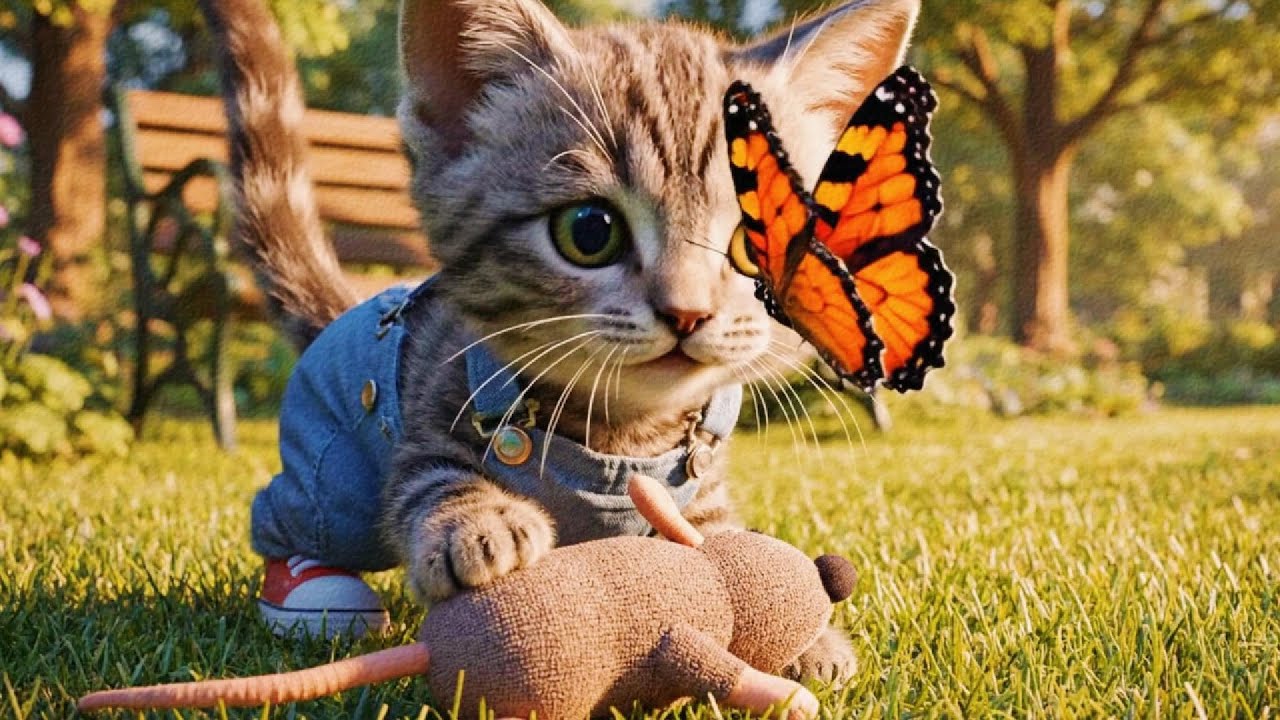 Crying Kitten Lost His Toy... Dad Does Something Beautiful 🧸❤️