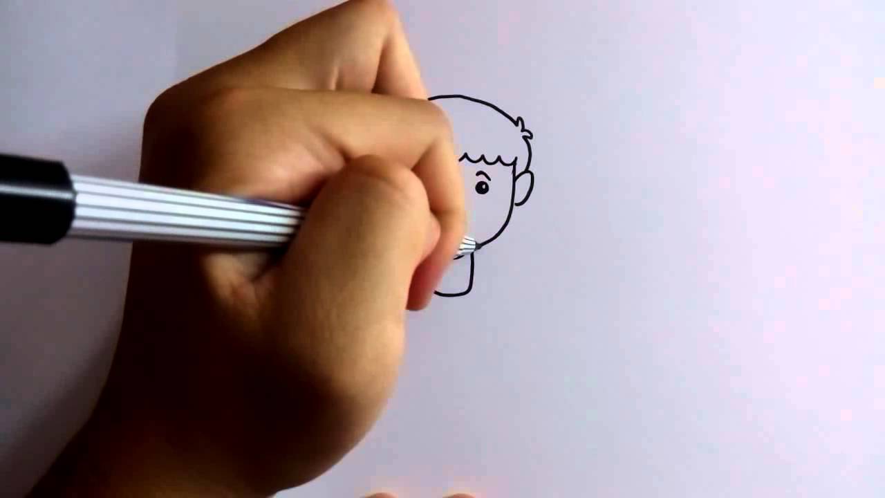 วาดการ์ตูนกันเถอะ สอนวาดการ์ตูนเด็กผู้ชายเตะบอล ง่ายๆ หัดวาดตามได้เลย