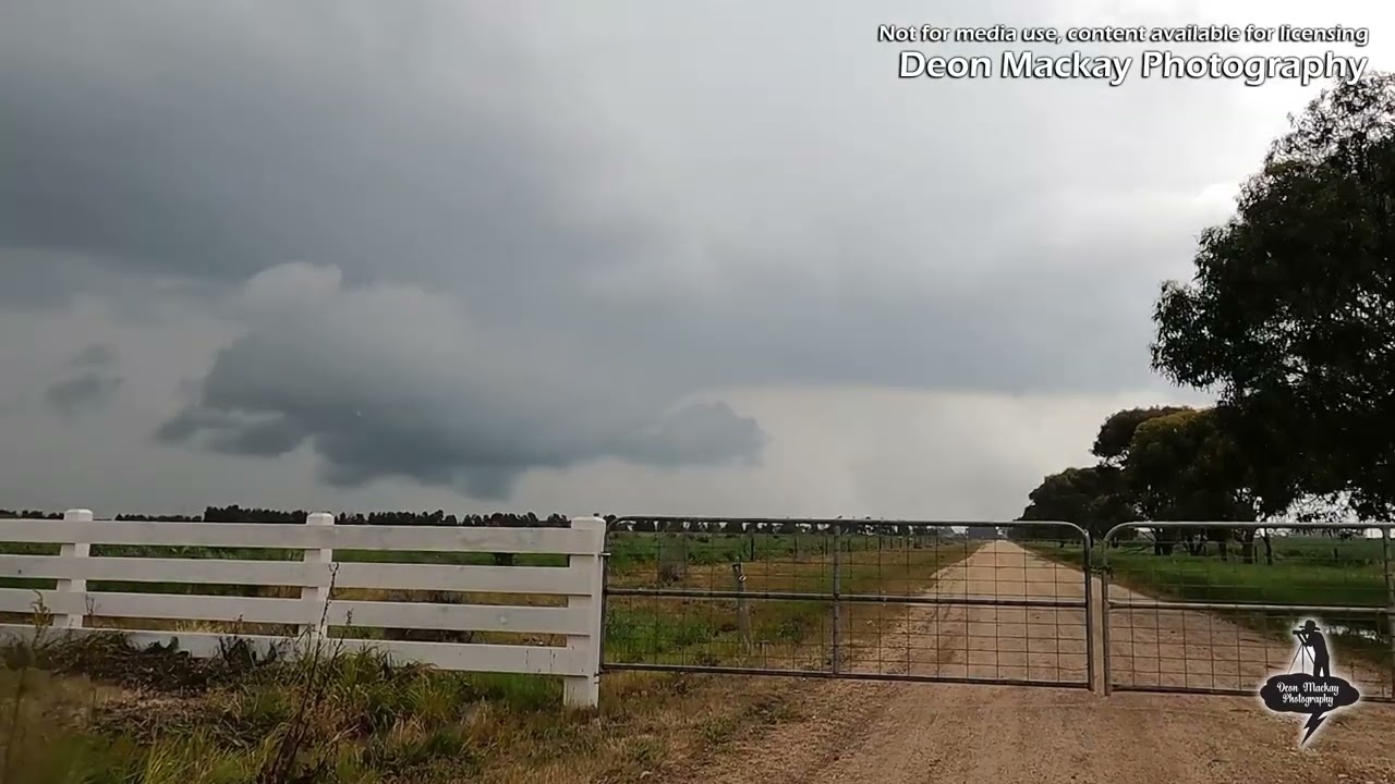 severe warned storm that affected Cressy Victoria 21st October around 3pm.