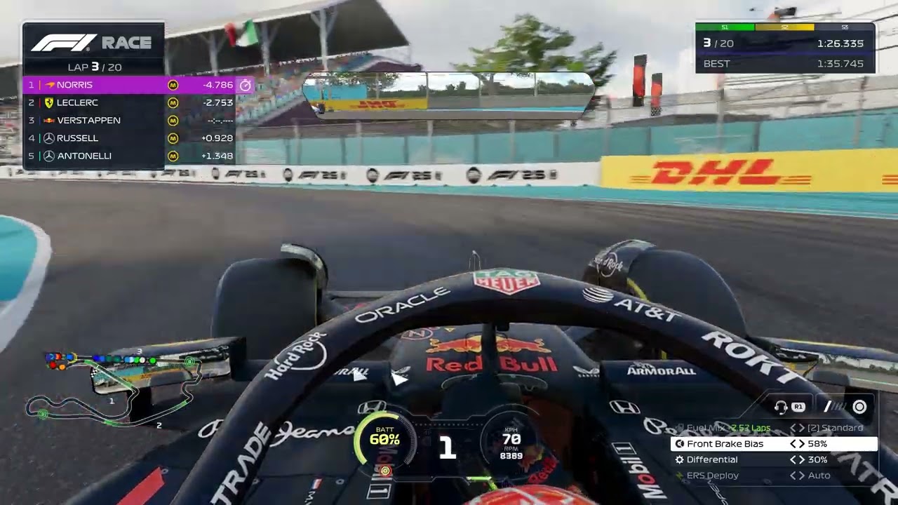 Formula 1 Max Verstappen Red Bull RB21 | Miami Grand Prix | Ultra Realistic - F1 25 Gameplay.