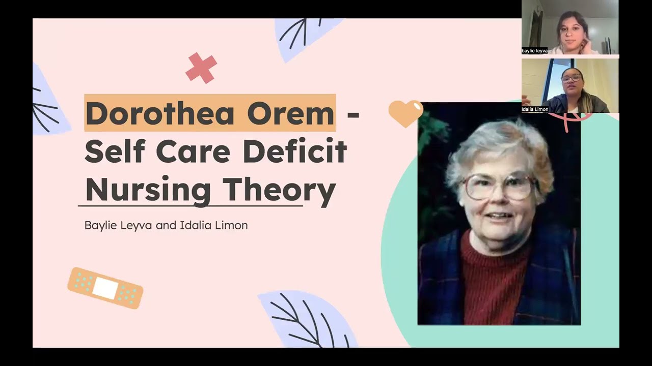 Dorothea Orem's Self-Care Deficit Theory