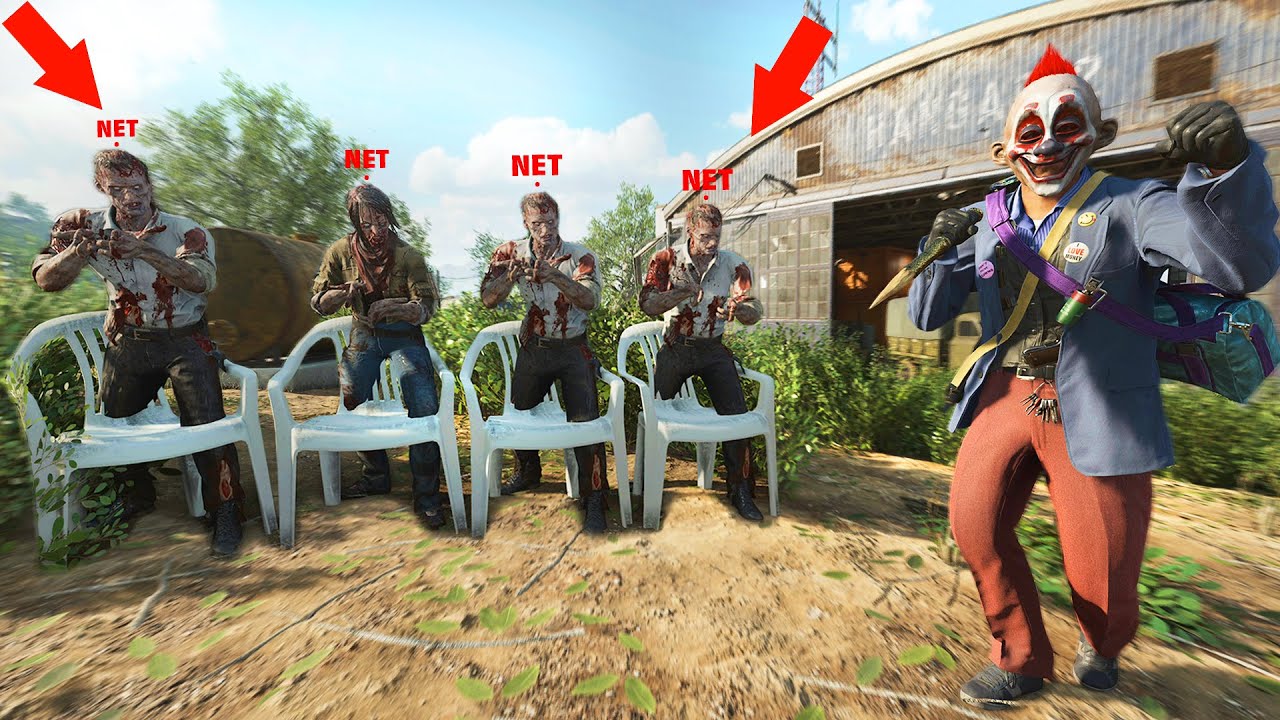 ALL 24 OF THEM CHEATED BY ACTING LIKE NET WITH ZOMBIE SKINS!!! HIDE N' SEEK ON COLD WAR
