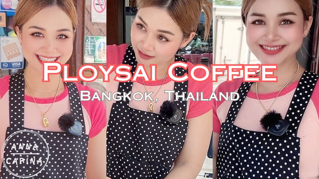 Bangkok's Internet-famous beauty! The Hardworking Thai Lovely Smiling Coffee Lady in Bangkok!