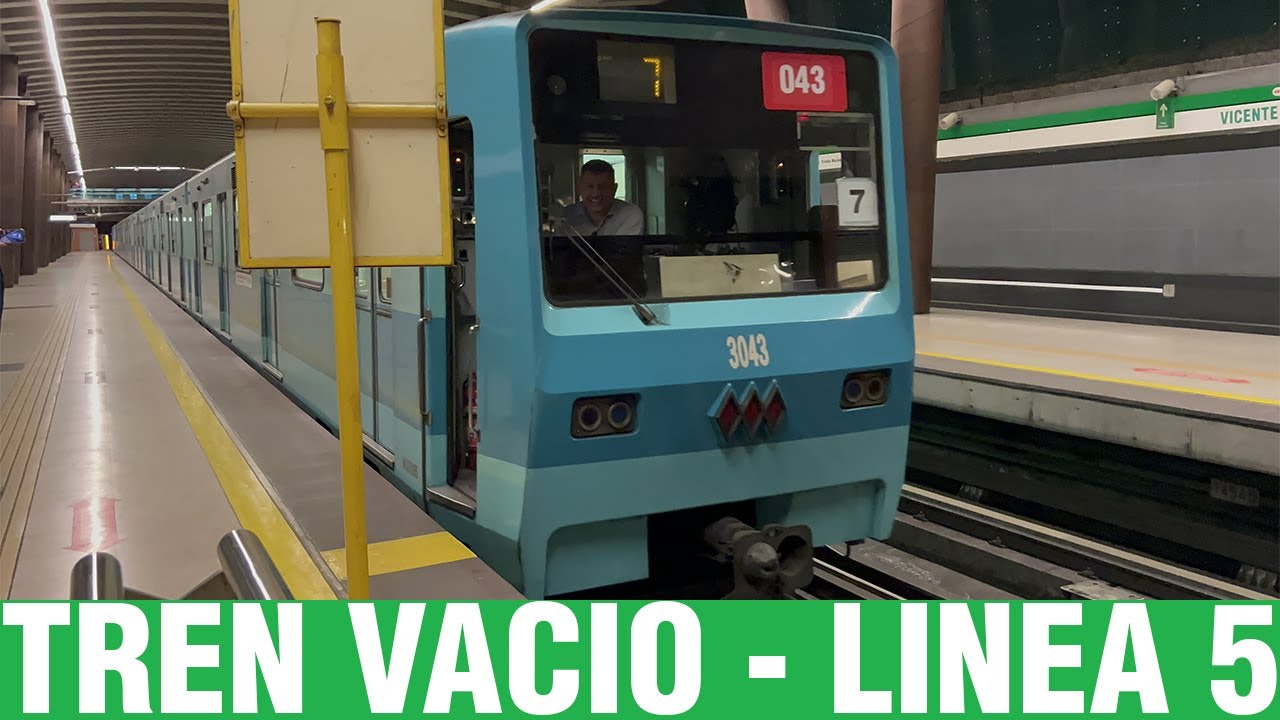 Metro De Santiago | Inyección Tren Vacio Linea 5 - NS-74 P3043