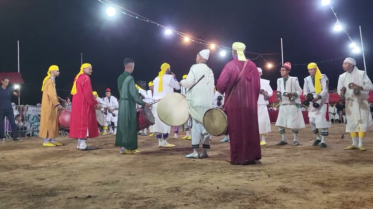 موسم كناوة اولاد محلة تارودانت ، 2024 ,غناء فرقة ادوز  ،المعلم عبد العزيز ايت اسعدن معلمي العزيز
