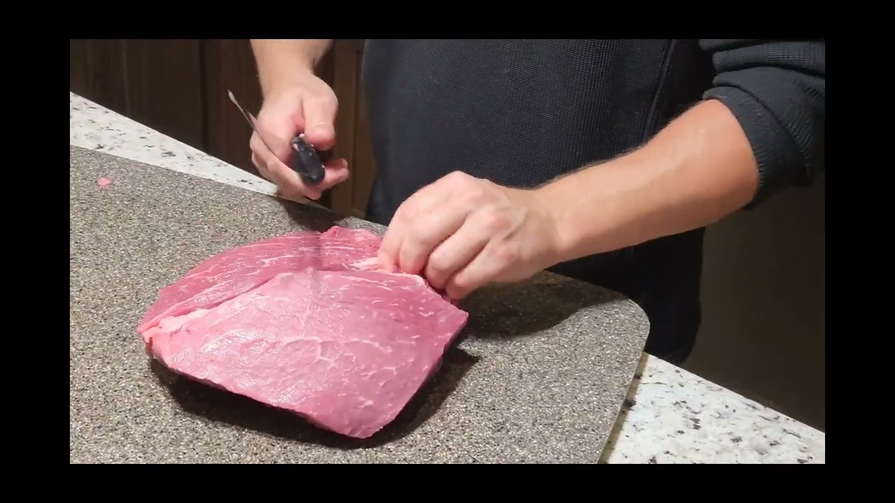 how to cut sirloin tip (knuckle)