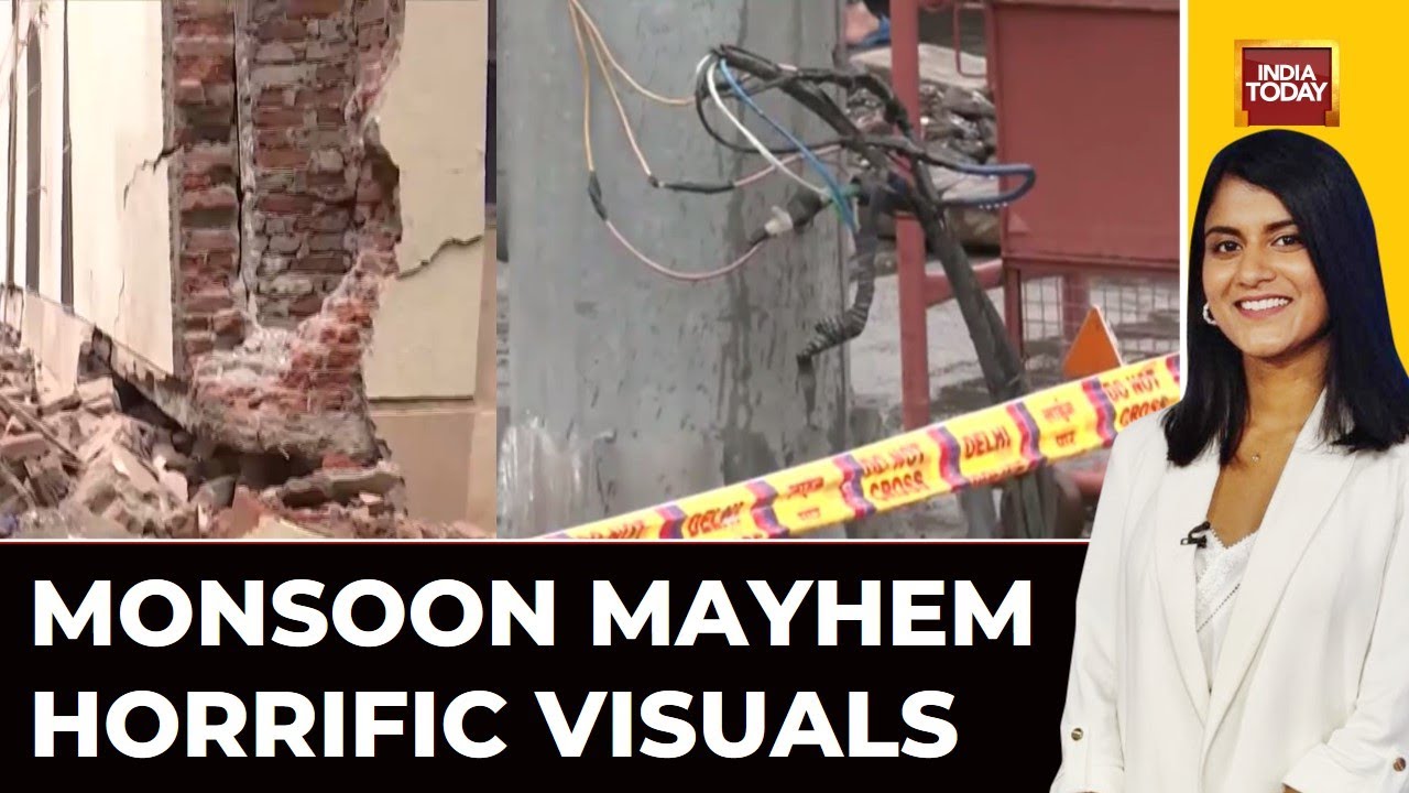 Monsoon Mayhem In Videos: Landslide In Himachal, Orange Alert In Delhi, Waterlogged Mumbai