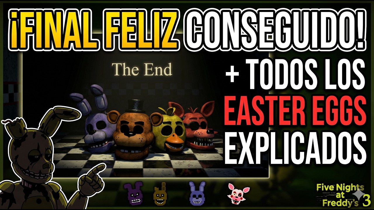 El Tutorial Definitivo FNAF3, finales felices? XD