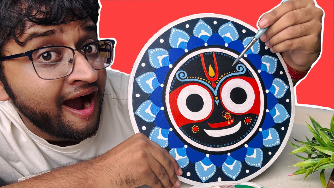 Jagannath Ji Drawing,  Jagannath Painting, Mandela Art 😍
