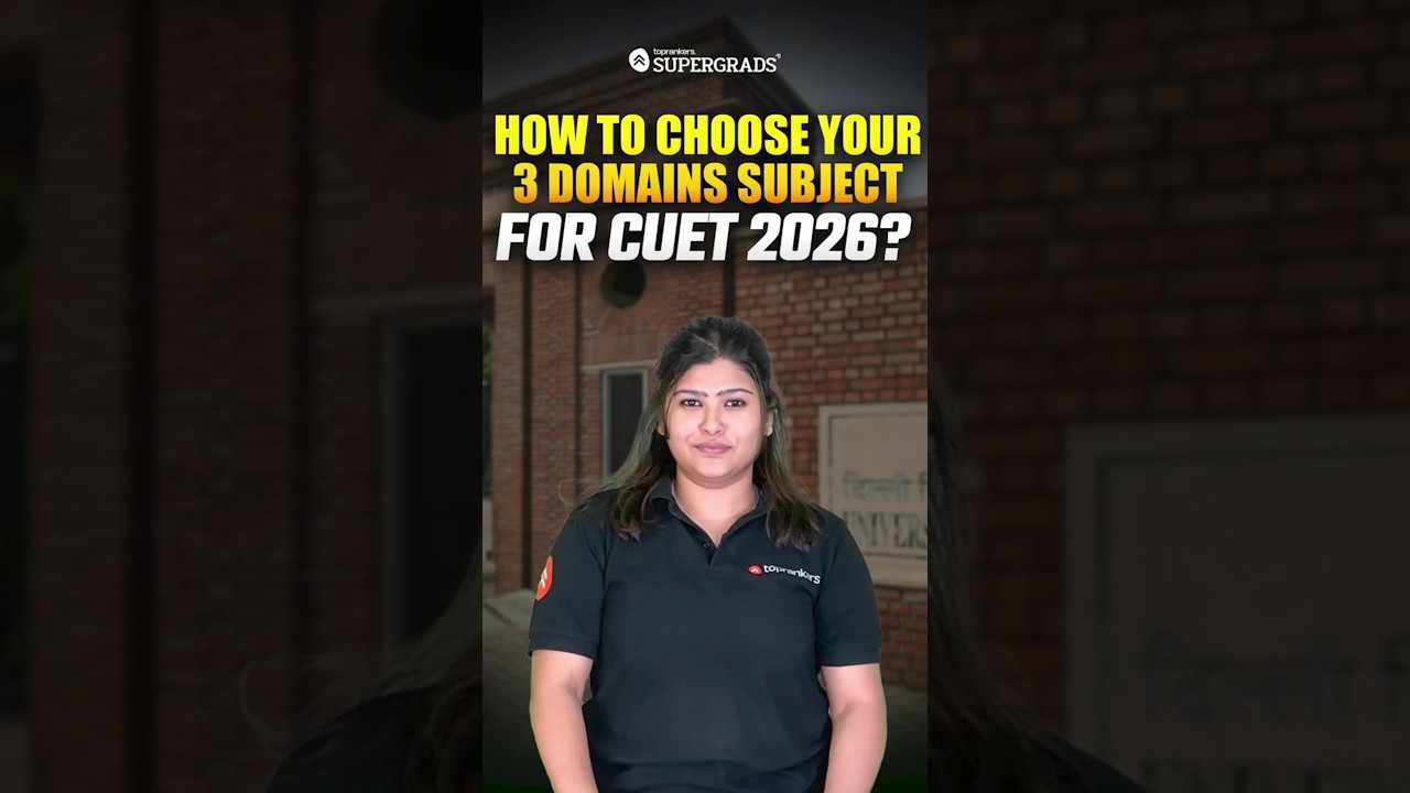 How to Choose Domain subjects for CUET 2026 🤔| Tips to Choose & Get Into Your Dream College #shorts