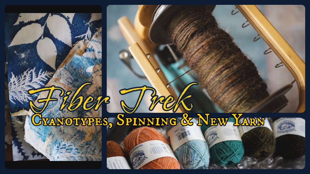 Cyanotypes, Spinning Haunui Wool, Knitting & New Yarn