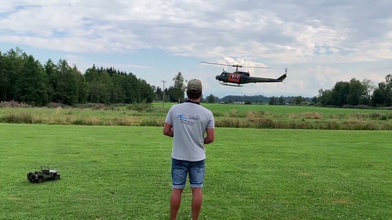RC Turbine BELL UH-1D + Willys ... in honor of *Pilot Manu* R.I.P. 😓 - part 2
