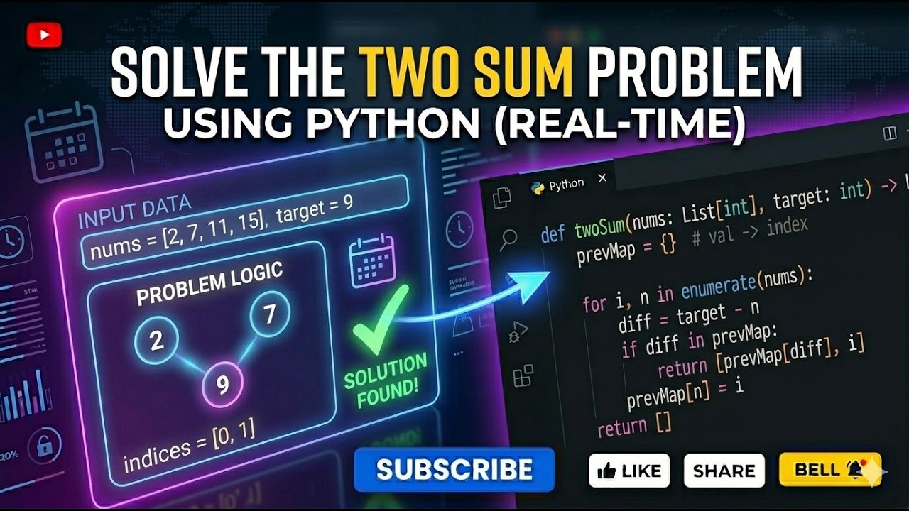 solving two sum problem using python program