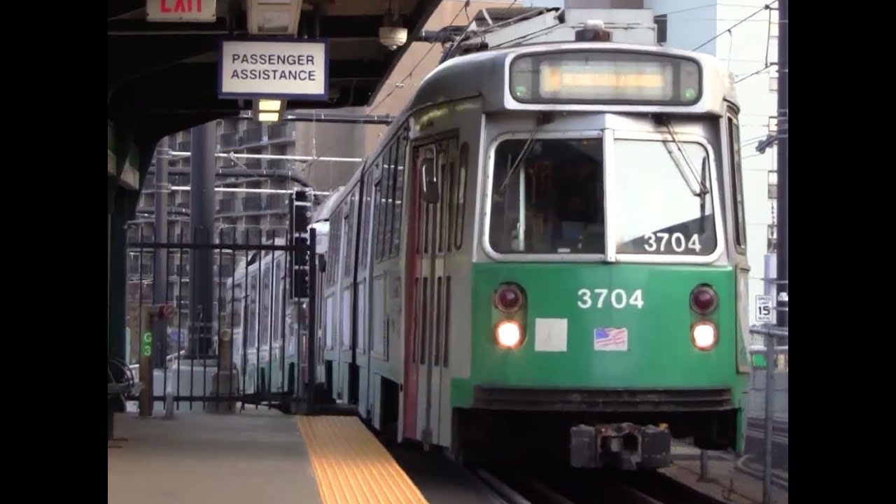 ᴴᴰ MBTA Green Line Action at Science Park