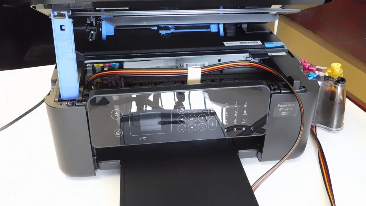 Ciss continuous ink system fits Epson WF-2830DWF, WF-2835DWF, WF-2850DWF,WF-2810DWF
