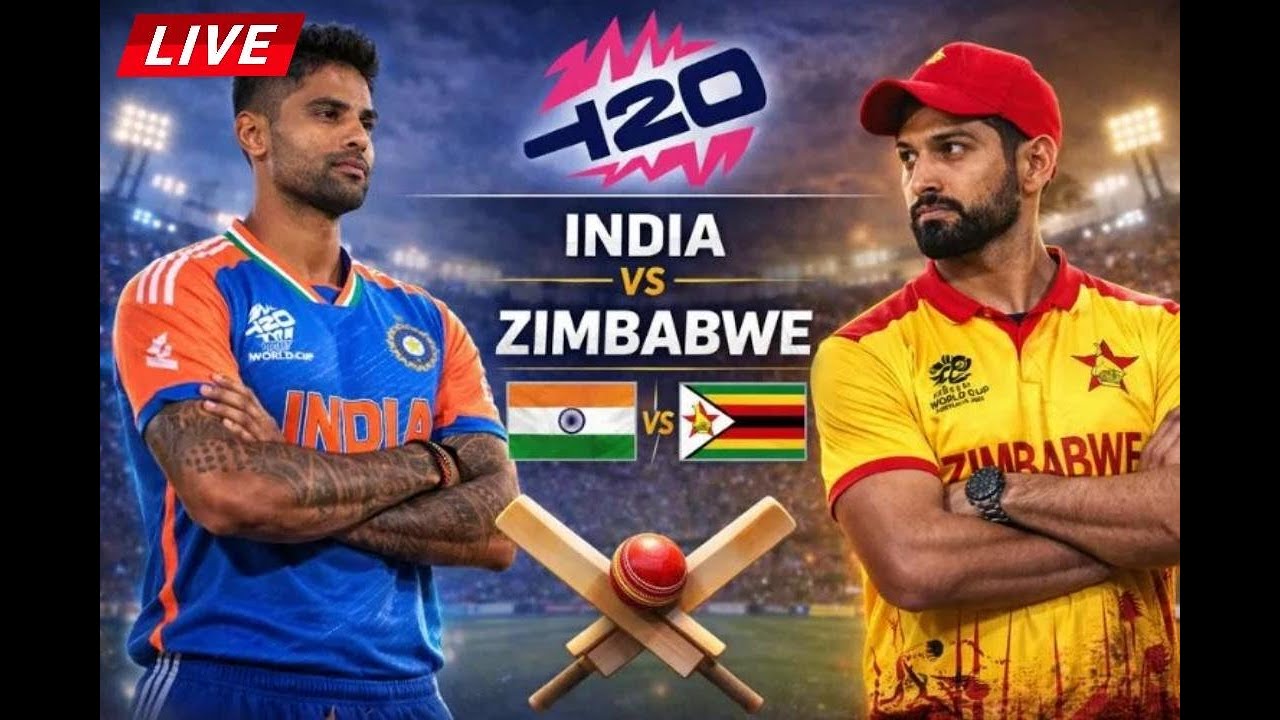 🔴LIVE : INDIA VS ZIMBABWE T20 WORLD CUP cricket 26