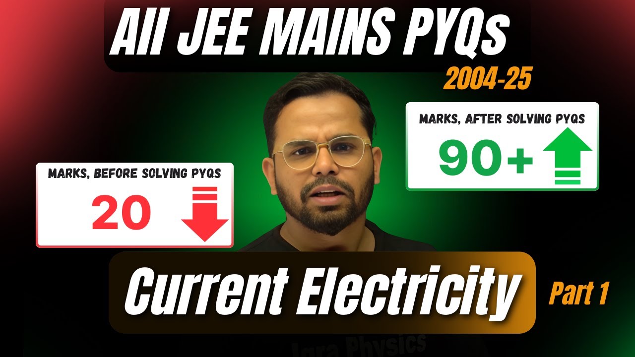 Every JEE MAINS PYQs of CURRENT ELECTRICITY (2004-25) Part 01 | Detailed Explanation and Analysis