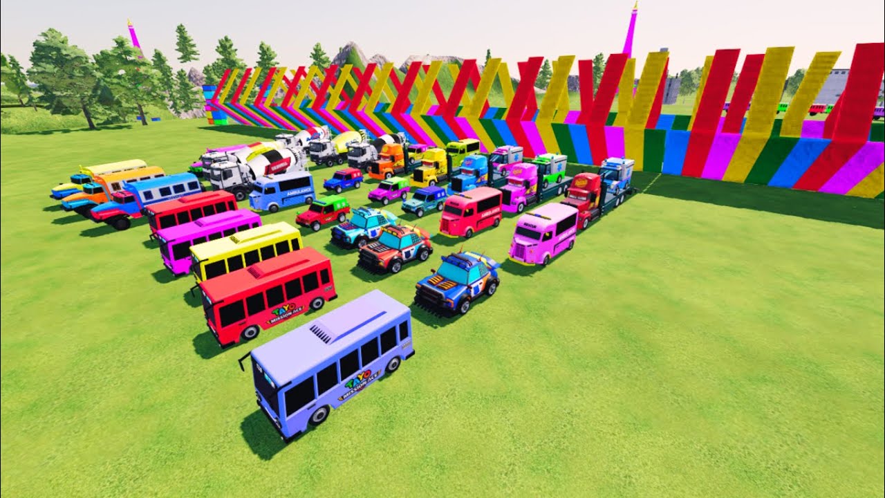 TRANSPORTING ALL, POLICE, TRUCK, AMBULANCE, EXCAVATOR, CONCRETE MIXER TRANSPORT TO GARAGE - FS22