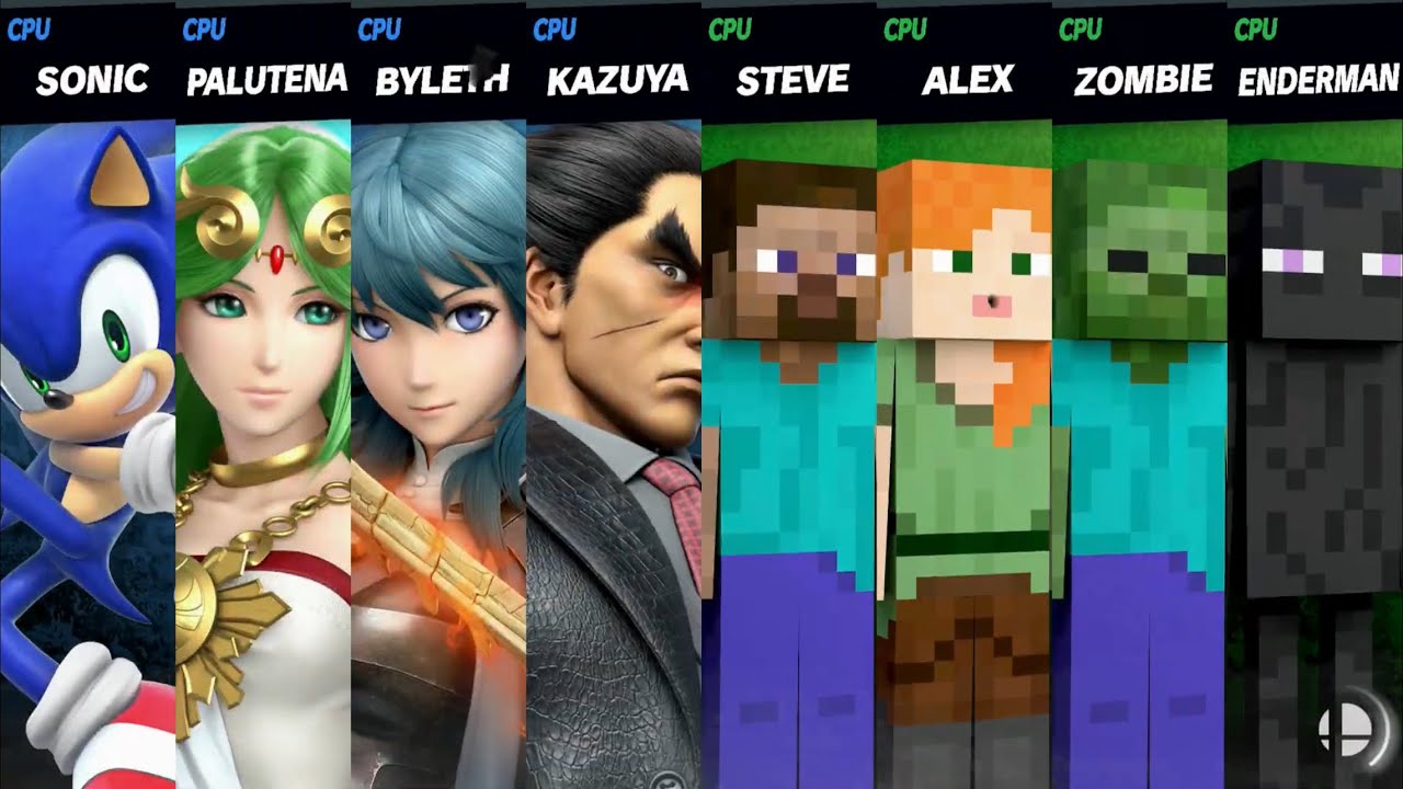Super Smash Bros. Ultimate - Team Sonic vs. Minecraft 3