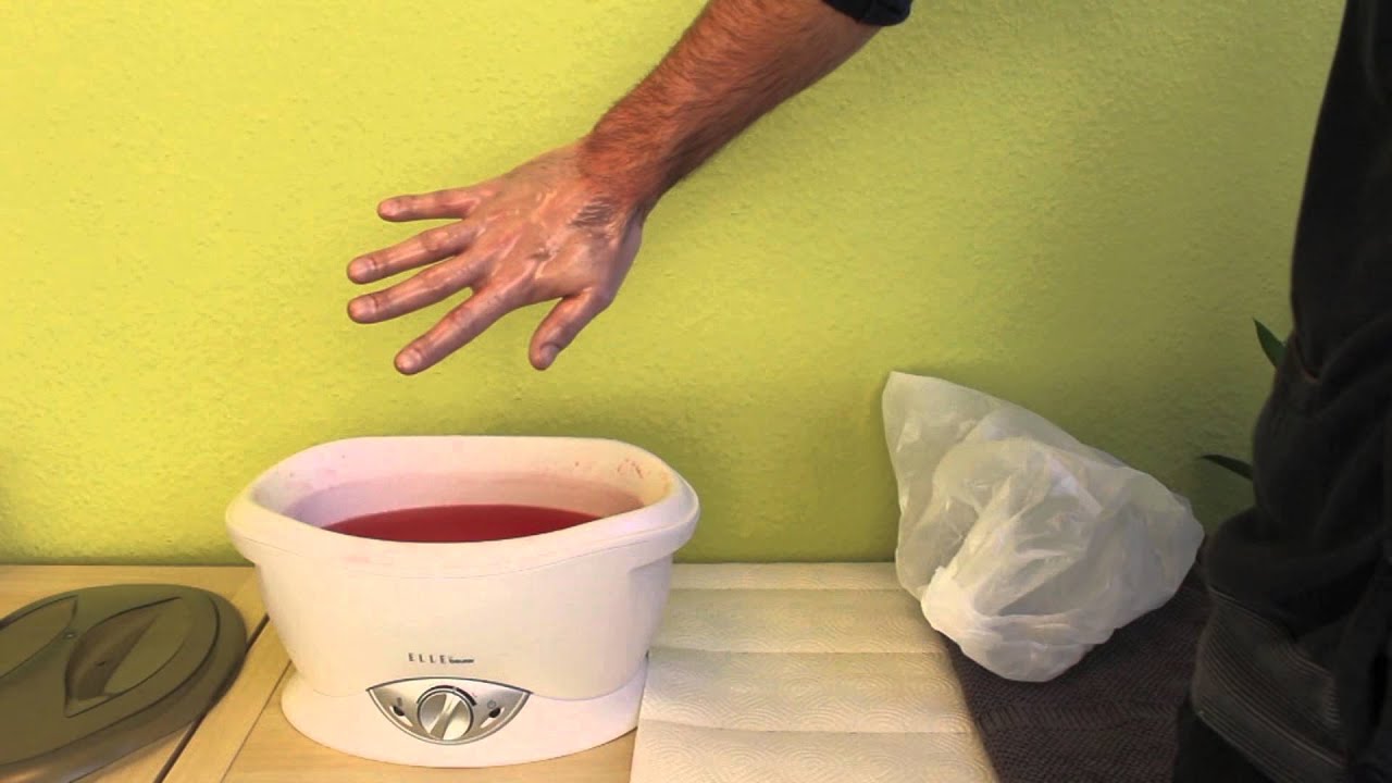 Paraffinbad Thermische Anwendung Ergotherapie / Handtherapie / Paraffin bath