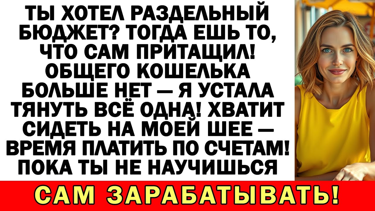 Я ввела раздельный бюджет, и муж мигом умчался к мамаше за бесплатной хавкой!