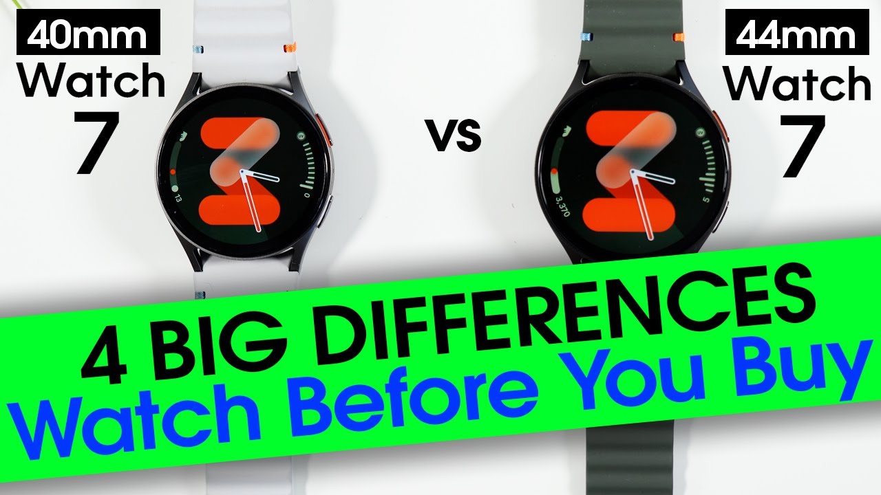 Samsung Galaxy Watch 7 40mm vs 44mm Differences