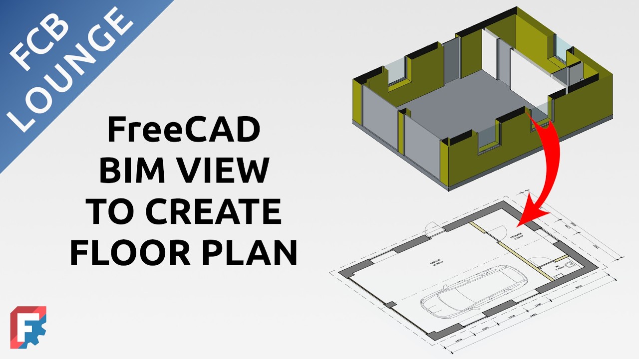 Самый совершенный способ создания плана этажа из 3D-модели в FreeCAD — инструмент BIM View.