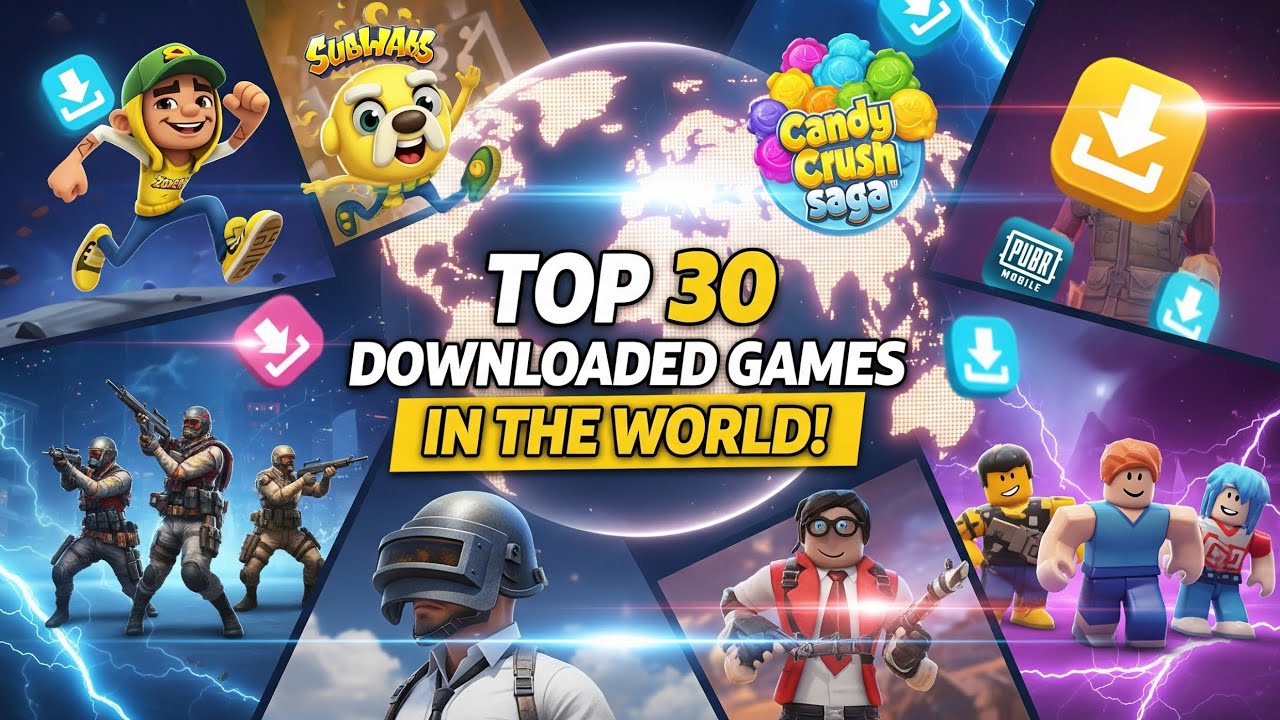 Top 30 Most Downloaded Mobile Games in the World💥