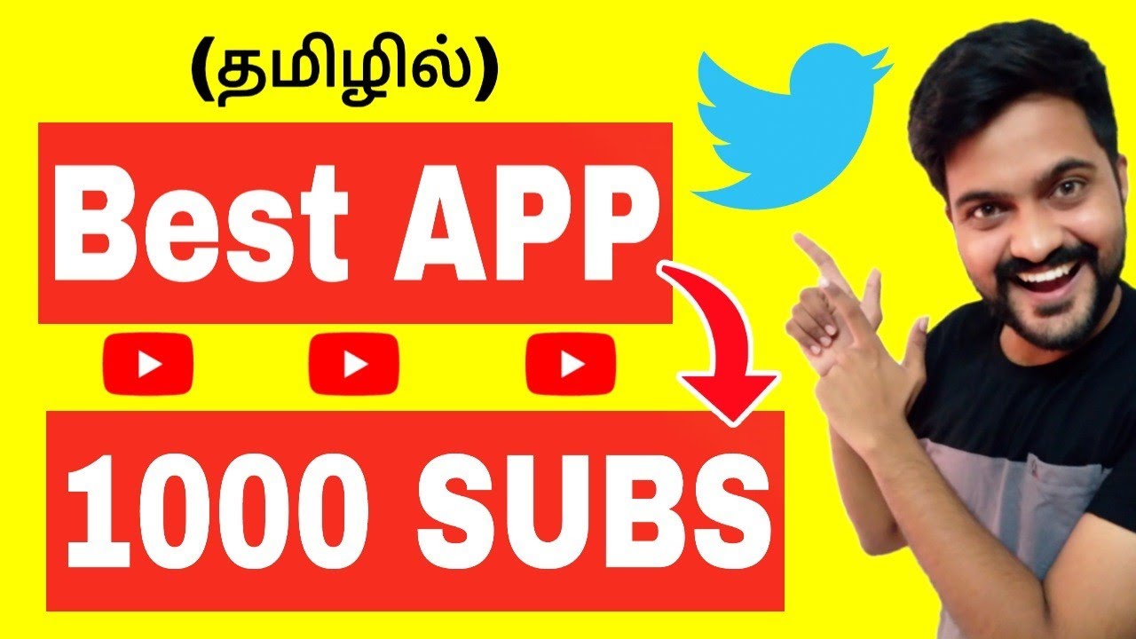How to get 1000 Subscribers from Twitter app | Tamil | Mr.Youtuber
