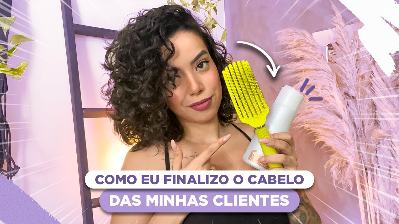 COMO É FEITA A FINALIZAÇÃO/FITAGEM DE CABELOS CACHEADOS NO SALÃO - Tamires Maia