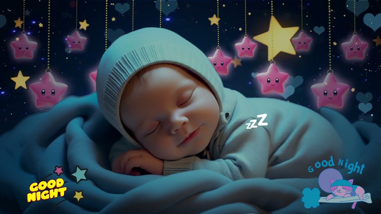 Overcome Insomnia 💤Mozart Brahms Lullaby 🎵 Sleep Instantly in 3 Minutes 🌙  Soothing Baby Music