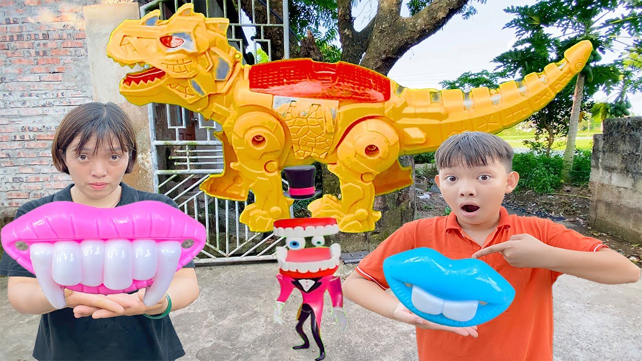 Kem Ốc review kẹo kì lạ: kẹo mút hàm răng Halloween, xe khủng long bắt skibidi toilet. Theu Chanel