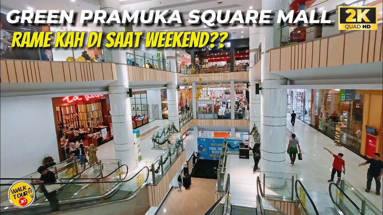 KONDISI TERKINI GREEN PRAMUKA SQUARE MALL | APAKAH RAME SAAT WEEKEND⁉️#mall #walktour