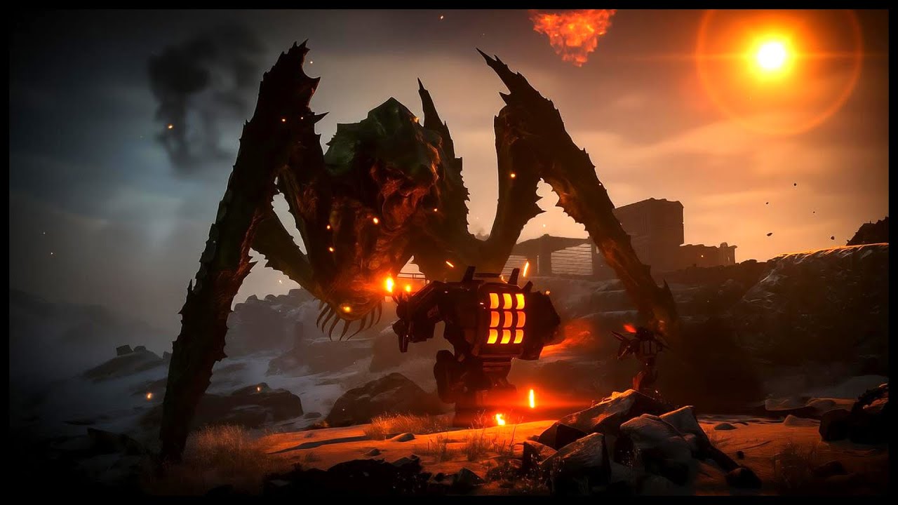 Helldivers 2 - Bile Titan VS Automatons - NPC Wars