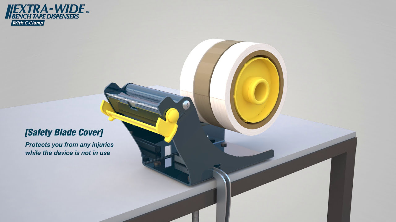 Multi-track & Extra Wide Bench Tape Dispenser By Excell ET-13381