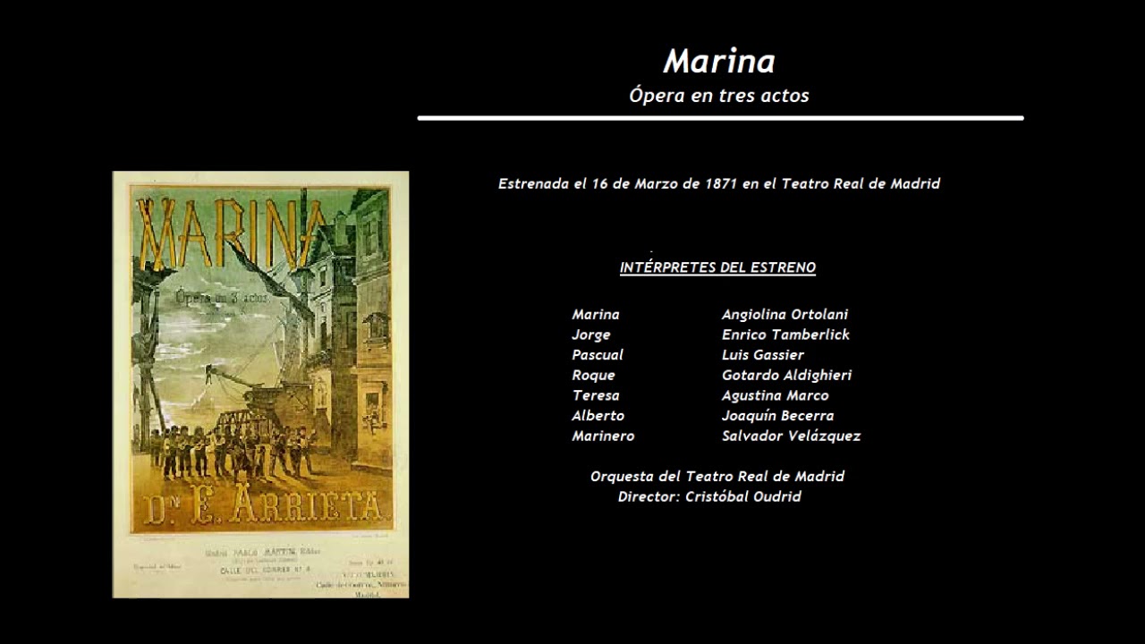 Marina - Barcarola de Marina 'Brilla el mar engalanado' (1998) - María Bayo