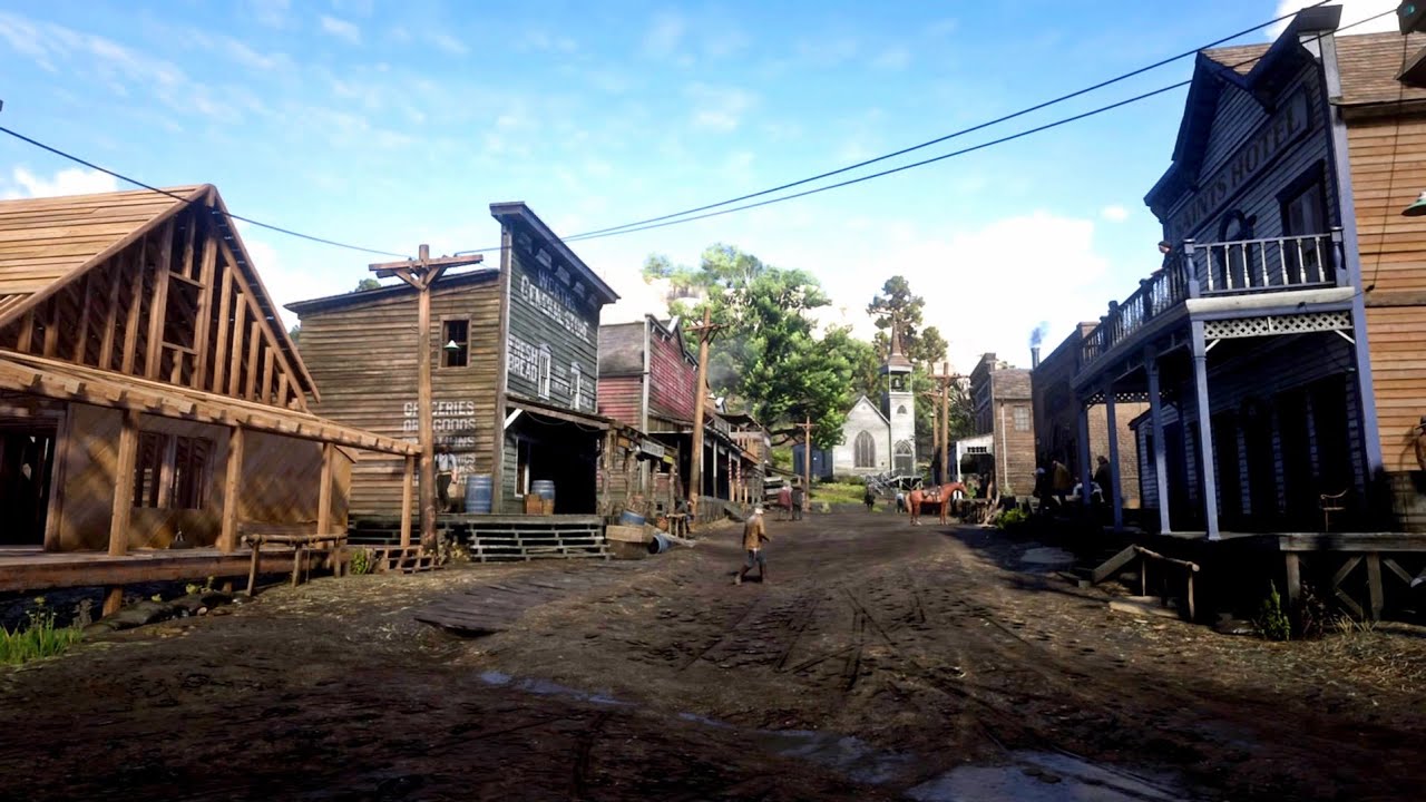 Walking Tour in VALENTINE - [ Red Dead Redemption 2 ]